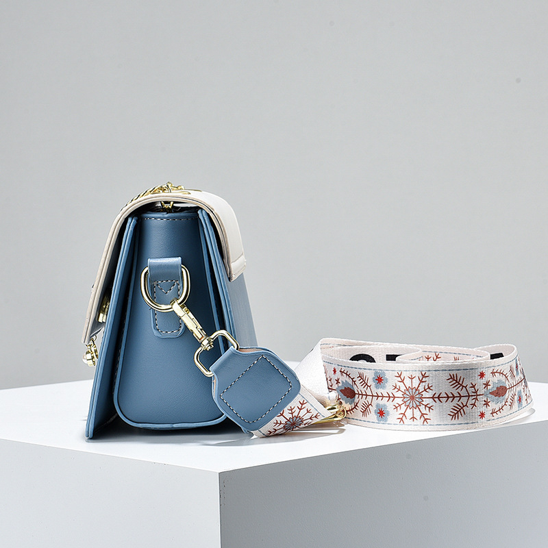 GDCD ženska PU crossbody torba, srednje veličine kvadratnog oblika, pretinci na zip, svakodnevna elegancija