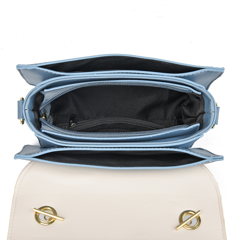 GDCD ženska PU crossbody torba, srednje veličine kvadratnog oblika, pretinci na zip, svakodnevna elegancija