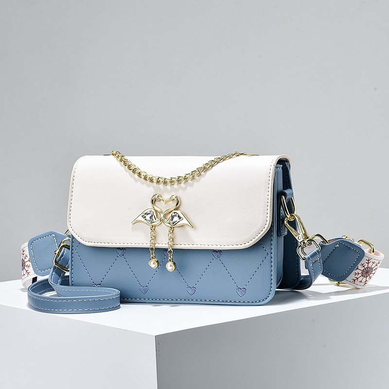 GDCD ženska PU crossbody torba, srednje veličine kvadratnog oblika, pretinci na zip, svakodnevna elegancija