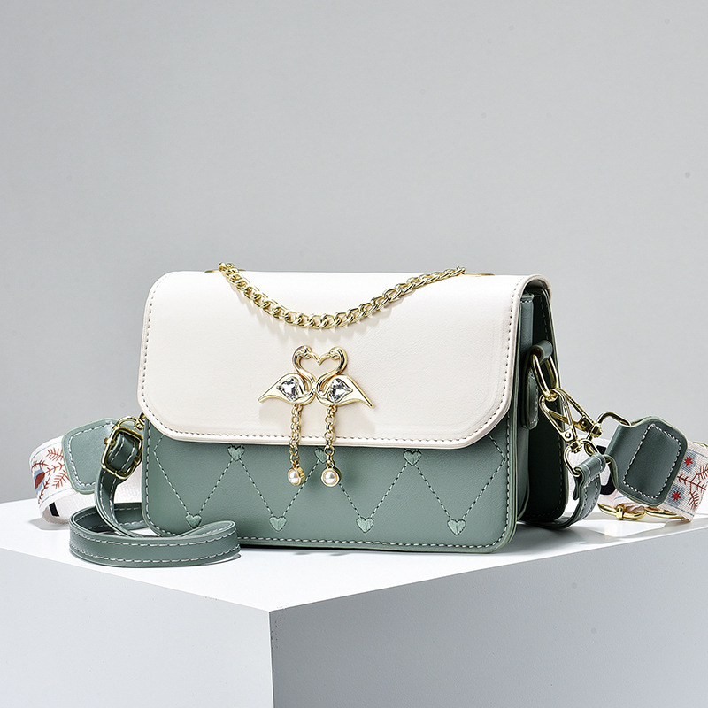 GDCD ženska PU crossbody torba, srednje veličine kvadratnog oblika, pretinci na zip, svakodnevna elegancija
