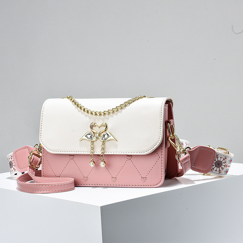GDCD ženska PU crossbody torba, srednje veličine kvadratnog oblika, pretinci na zip, svakodnevna elegancija