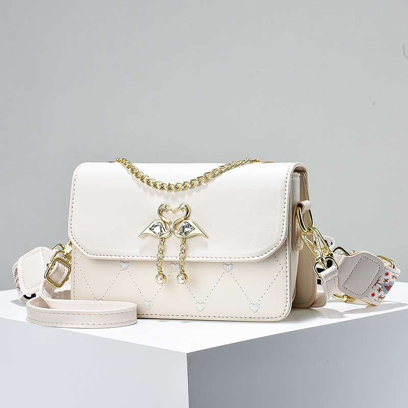 GDCD ženska PU crossbody torba, srednje veličine kvadratnog oblika, pretinci na zip, svakodnevna elegancija