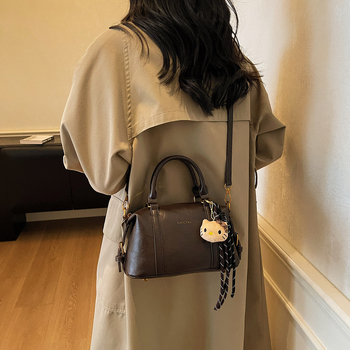 2026 Ženska mala kvadratna torbica – vintage europsko-američki stil, crossbody torba preko ramena, Boston stil
