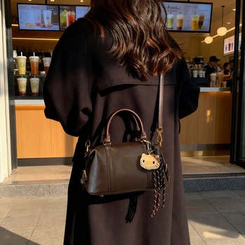 2026 Ženska mala kvadratna torbica – vintage europsko-američki stil, crossbody torba preko ramena, Boston stil