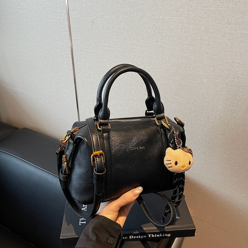 2026 Ženska mala kvadratna torbica – vintage europsko-američki stil, crossbody torba preko ramena, Boston stil