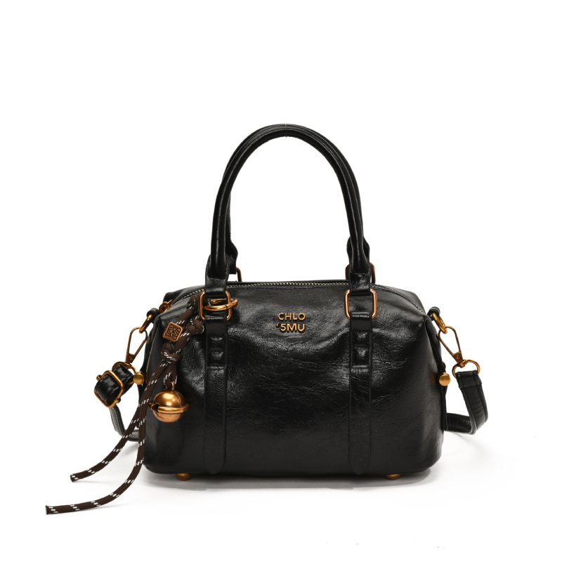PU bucket torba u vintage korejskom stilu za žene, zimska kolekcija 2024, crossbody sa zatvaračem, oblik jastuka