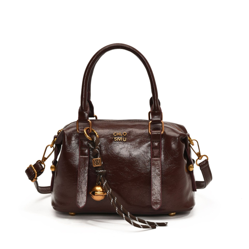 PU bucket torba u vintage korejskom stilu za žene, zimska kolekcija 2024, crossbody sa zatvaračem, oblik jastuka