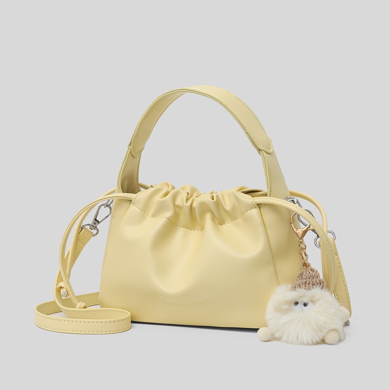 Mekana kožna torba s plisama u obliku oblaka, crossbody za žene, elegantna luksuzna torba 2025 novi model