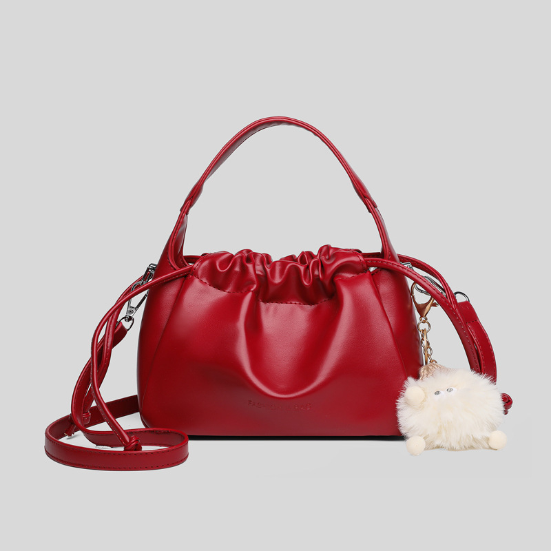 Mekana kožna torba s plisama u obliku oblaka, crossbody za žene, elegantna luksuzna torba 2025 novi model
