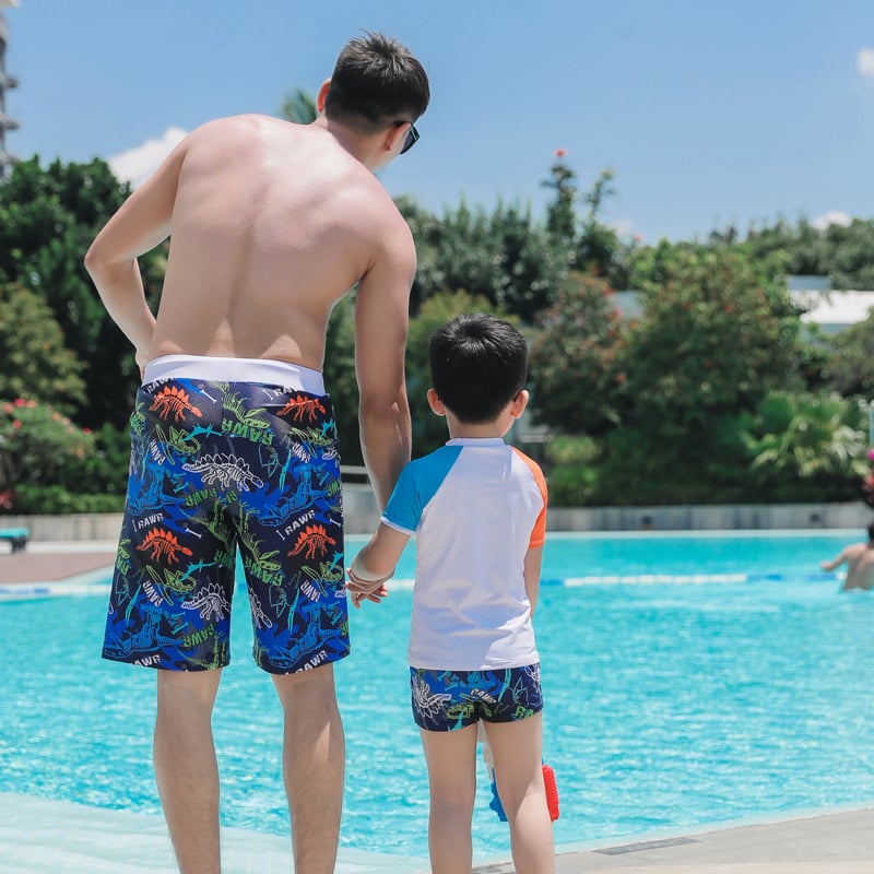 Kupaći za tatu i sina – sportski, opušteni model za dječake