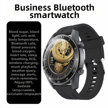 GT2 NFC smart hodinky s funkciou prístupu, meranie glukózy a močovej kyseliny, Bluetooth hovory, srdcová frekvencia, krvný tlak, saturácia krvi kyslíkom a lipidy