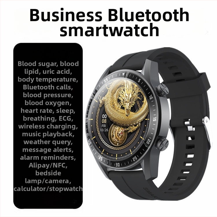 GT2 NFC smart hodinky s funkciou prístupu, meranie glukózy a močovej kyseliny, Bluetooth hovory, srdcová frekvencia, krvný tlak, saturácia krvi kyslíkom a lipidy
