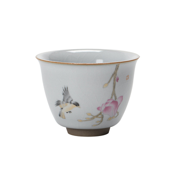 Ceașcă de maestru Ru Kiln, ceramică mică pentru degustare ceai, stil Jian Zhan, bol individual de ceai