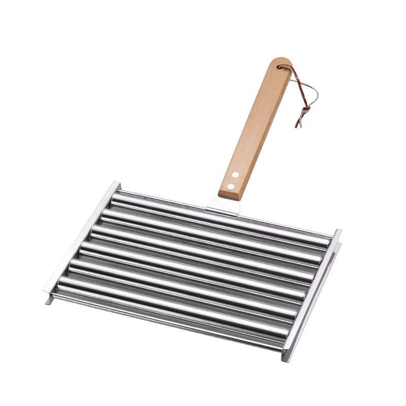 Gril detașabil din oțel inoxidabil pentru cârnați, grătar exterior, instrument portabil pentru casă