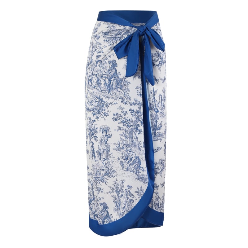 Ženski jednodijelni kupaći kostim s retro trakama, uski kroj, zaštita od sunca, stil dugog suknje
