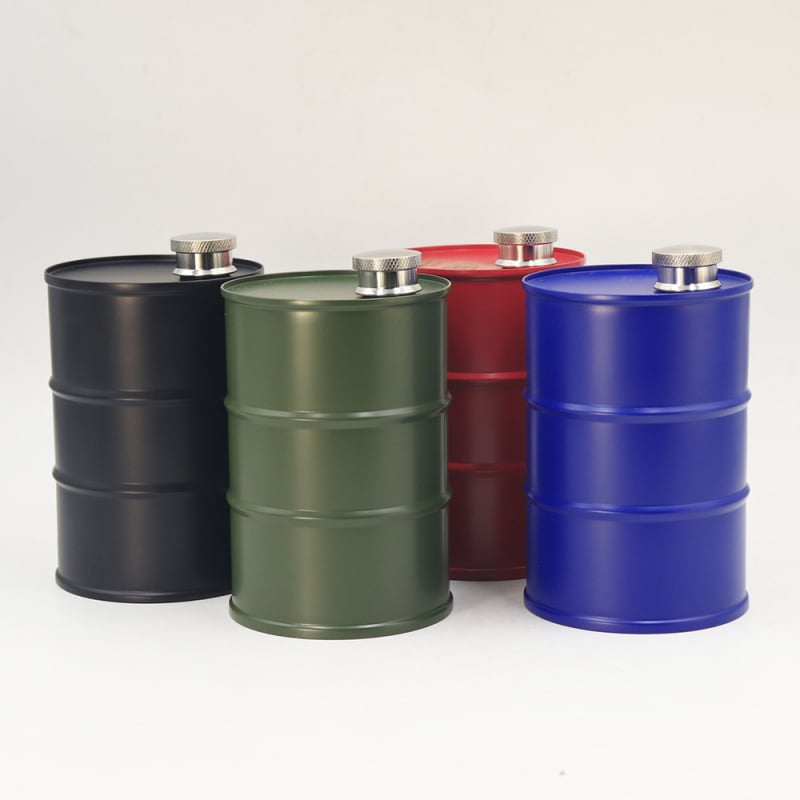 Flască din oțel inoxidabil de 750 ml – recipient portabil pentru băuturi alcoolice, stil retro elegant, pentru activități în aer liber
