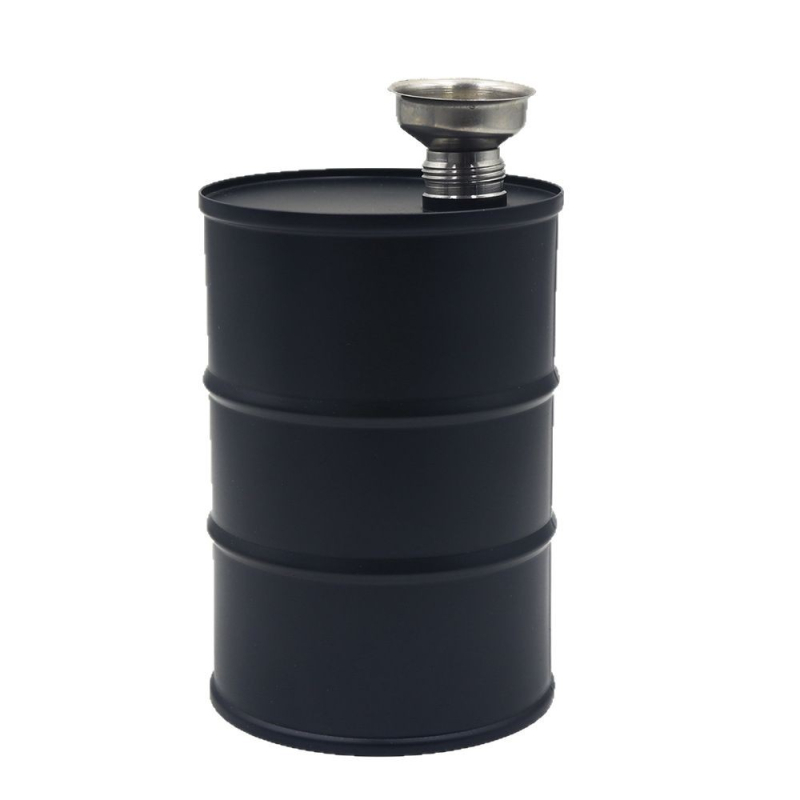 Flască din oțel inoxidabil de 750 ml – recipient portabil pentru băuturi alcoolice, stil retro elegant, pentru activități în aer liber