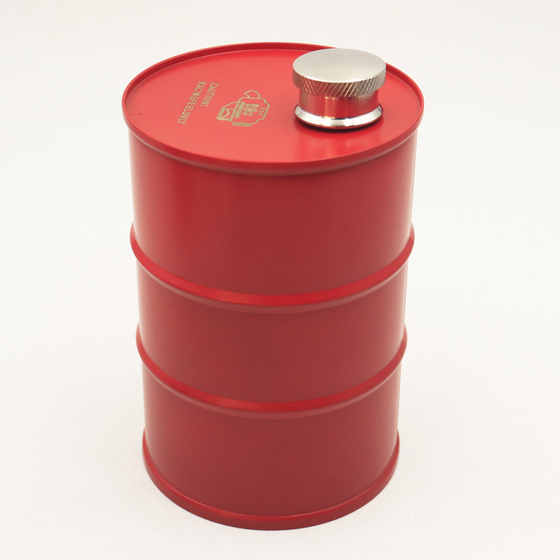 Flască din oțel inoxidabil de 750 ml – recipient portabil pentru băuturi alcoolice, stil retro elegant, pentru activități în aer liber