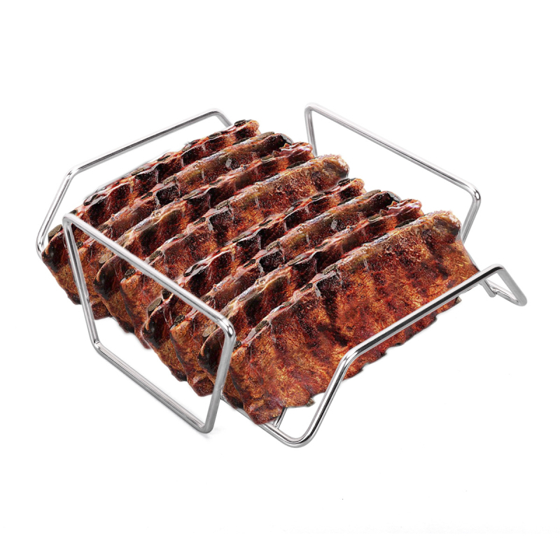 Grilaj BBQ pentru coaste, cotlete de miel, pui și friptură – oțel inoxidabil 304