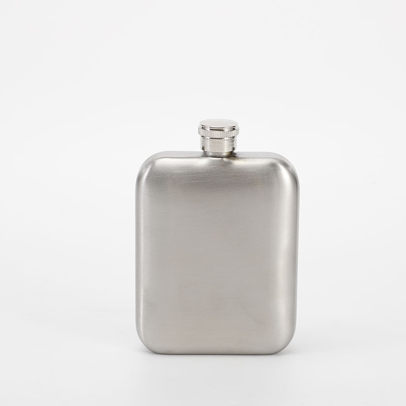 Recipient din oțel inoxidabil 304, personalizat, portabil pentru exterior, de formă pătrată, 6 oz, mini pahar pentru vin roșu, cadou