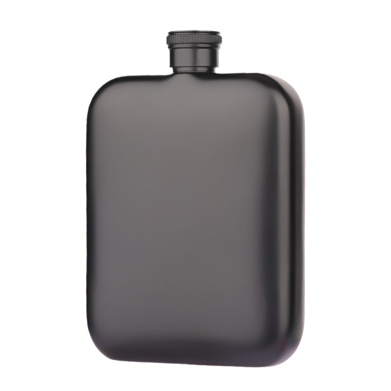 Flacon de vin din oțel inoxidabil 304, pătrat, 6 oz, portabil pentru exterior