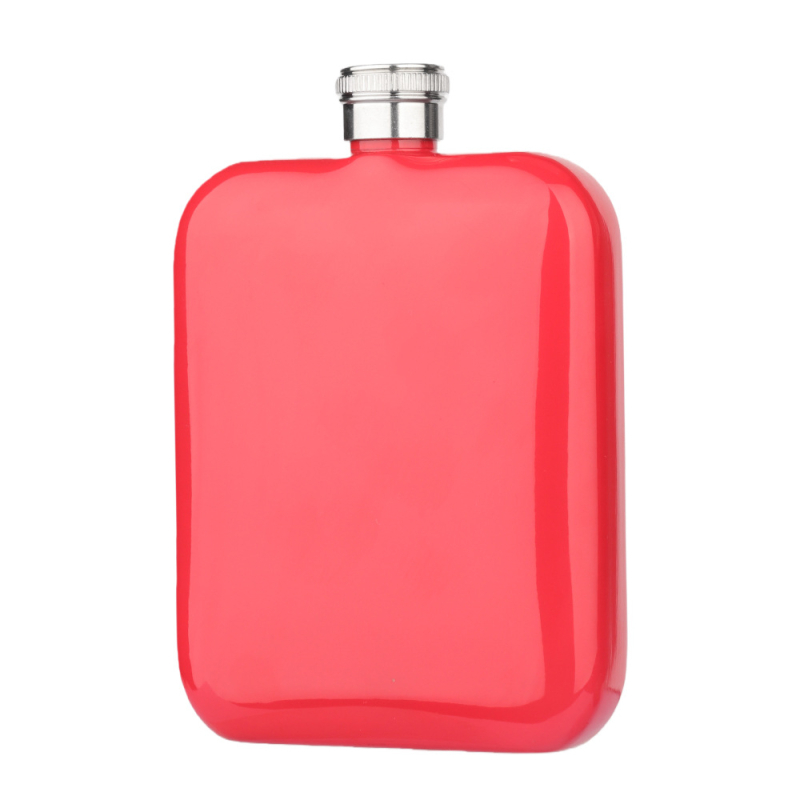 Flacon de vin din oțel inoxidabil 304, pătrat, 6 oz, portabil pentru exterior