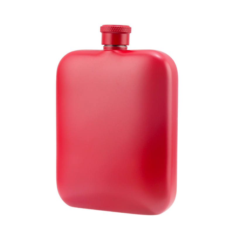 Flacon de vin din oțel inoxidabil 304, pătrat, 6 oz, portabil pentru exterior
