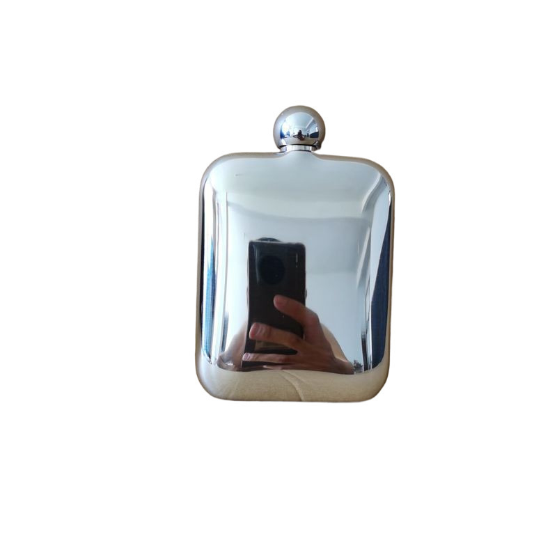 Sticlă portabilă pătrată pentru alcool, din oțel inoxidabil 304, 6oz, utilizare în exterior