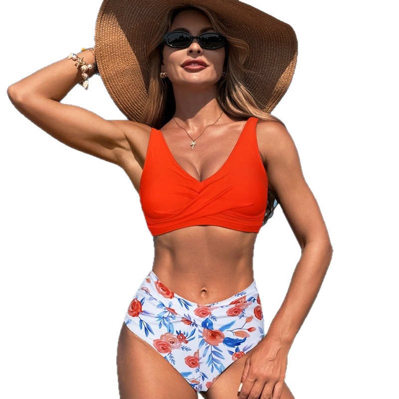 Novi dvodijelni bikini od najlona s podstavljenim gornjim dijelom, bez čelične potpore, ženski kupaći
