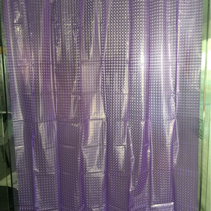Μοντέρνο μινιμαλιστικό 3D μάτι γάτας, παχυνμένη πολυχρηστική PEVA ματ κουρτίνα ντους για διαχωρισμό μπάνιου