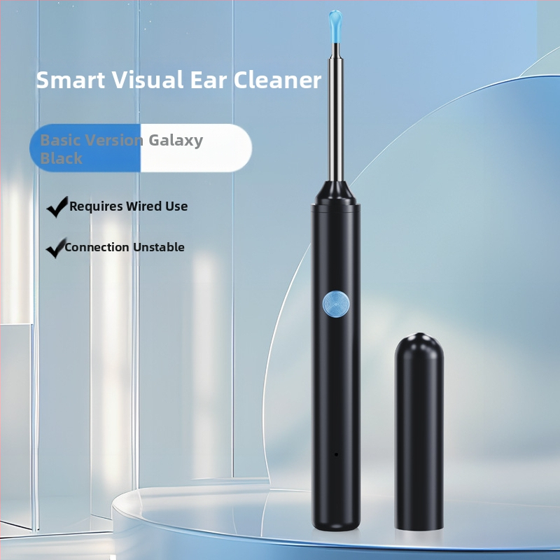 Lingură pentru urechi cu endoscop HD — vizual pentru copii, instrument fără fir cu iluminare Bluetooth pentru curățarea urechilor