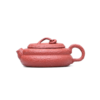 Ceainic din seria Clown Pot, Dahongpao, lut mov Yixing, lucrat manual din lut original, capacitate mică