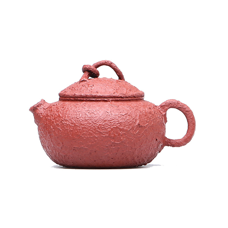 Ceainic din seria Clown Pot, Dahongpao, lut mov Yixing, lucrat manual din lut original, capacitate mică