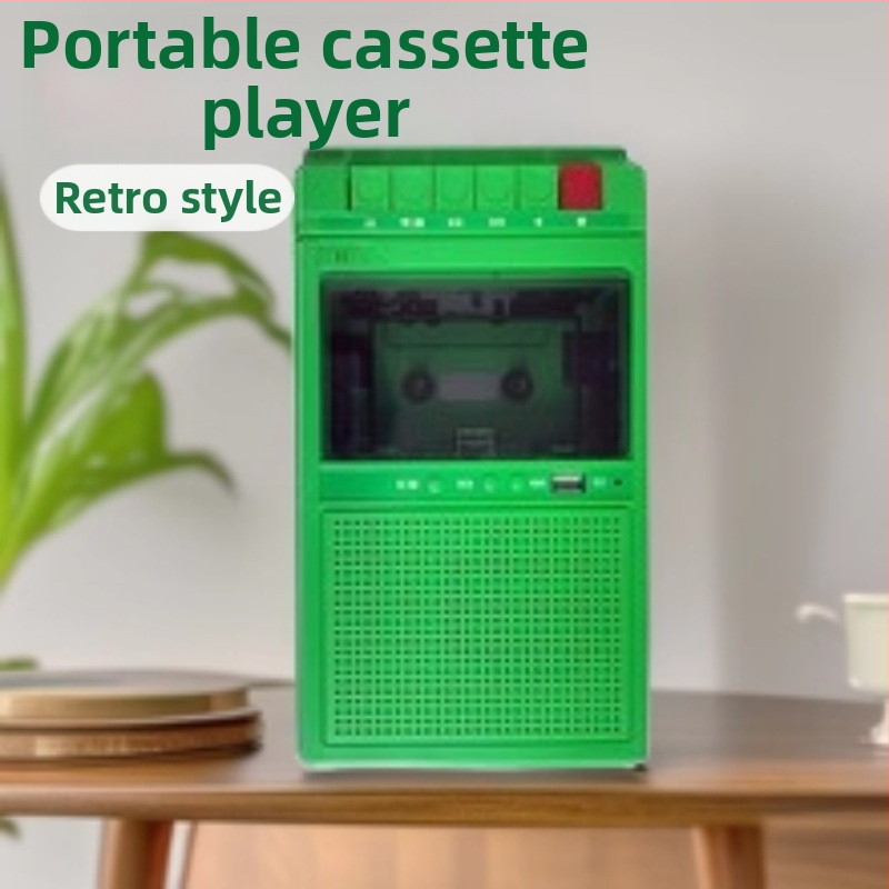 Prenosný retro kazetový rekordér a prehrávač s USB prehrávaním – všetko v jednom