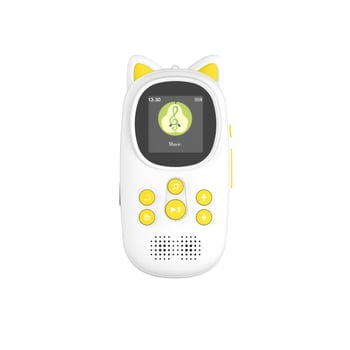 Rajzfilmfigurás gyerekeknek szóló MP3-zenelejátszó Bluetooth-kapcsolattal, hordozható MP4 lejátszó, 2 hüvelykes színes kijelző, SD-kártya támogatás, képnézegető, FM rádió, felvétel, külső hangszóró, ébresztőóra, naptár, e-könyv olvasás, A-B ismétlés
