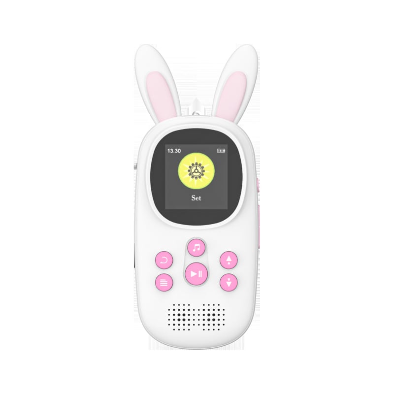 Rajzfilmfigurás gyerekeknek szóló MP3-zenelejátszó Bluetooth-kapcsolattal, hordozható MP4 lejátszó, 2 hüvelykes színes kijelző, SD-kártya támogatás, képnézegető, FM rádió, felvétel, külső hangszóró, ébresztőóra, naptár, e-könyv olvasás, A-B ismétlés