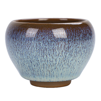 Ceașcă de ceai Jianzhan kiln cu glazură Tianmu, stil Gongfu - set ceai și bol cadou