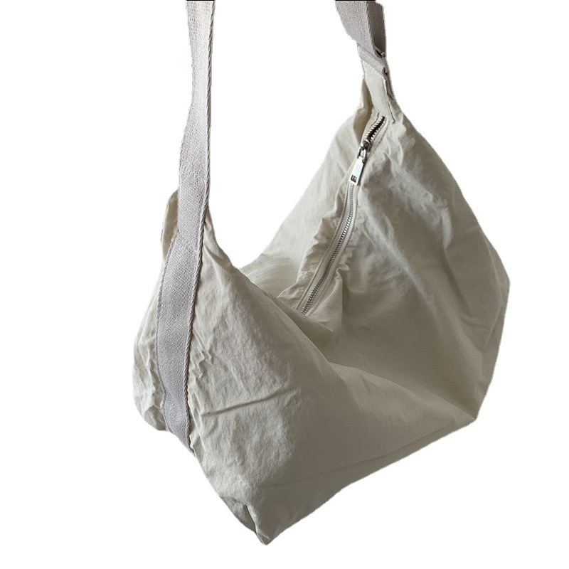Ženska torba od najlona, bucket stil, velik kapacitet, korejski stil, crossbody, retro japanski tote
