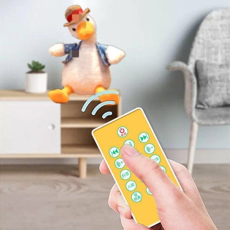 Plišana patka s funkcijom snimanja i reprodukcije zvuka, interaktivna igračka za bebe