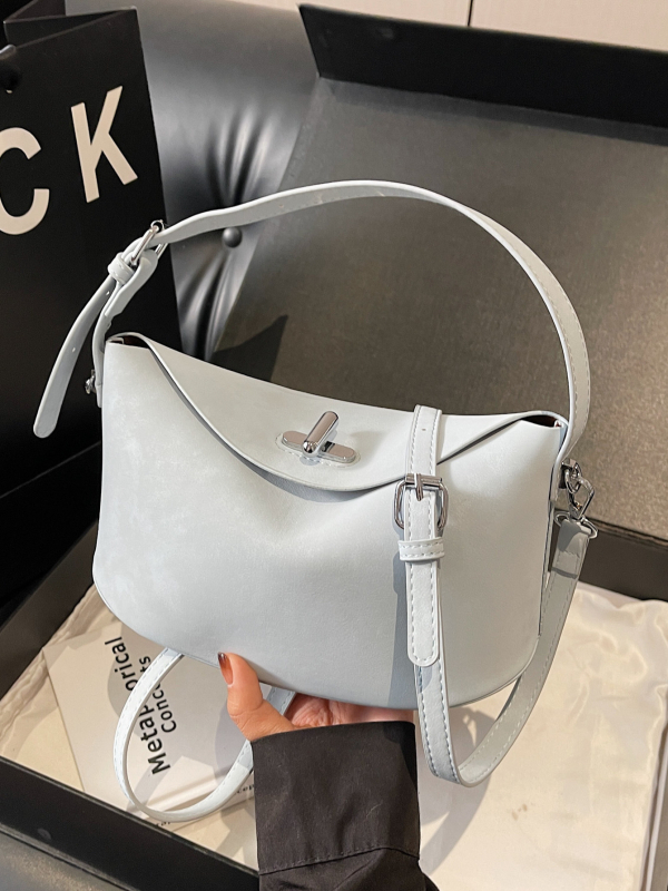 PU kožna Crescent crossbody torba za posao – srednja veličina ženska torba