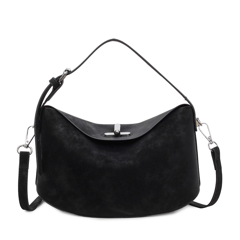 PU kožna Crescent crossbody torba za posao – srednja veličina ženska torba