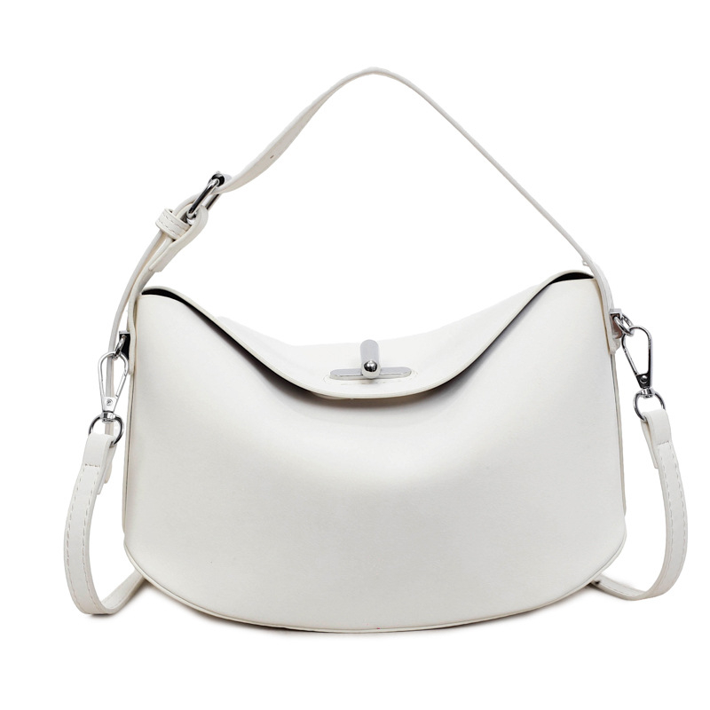 PU kožna Crescent crossbody torba za posao – srednja veličina ženska torba