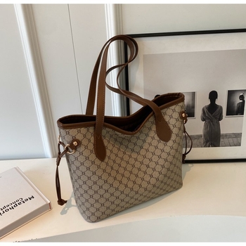 Premium velika kapacitna retro tote torba za žene, nova univerzalna torba s modnim printom