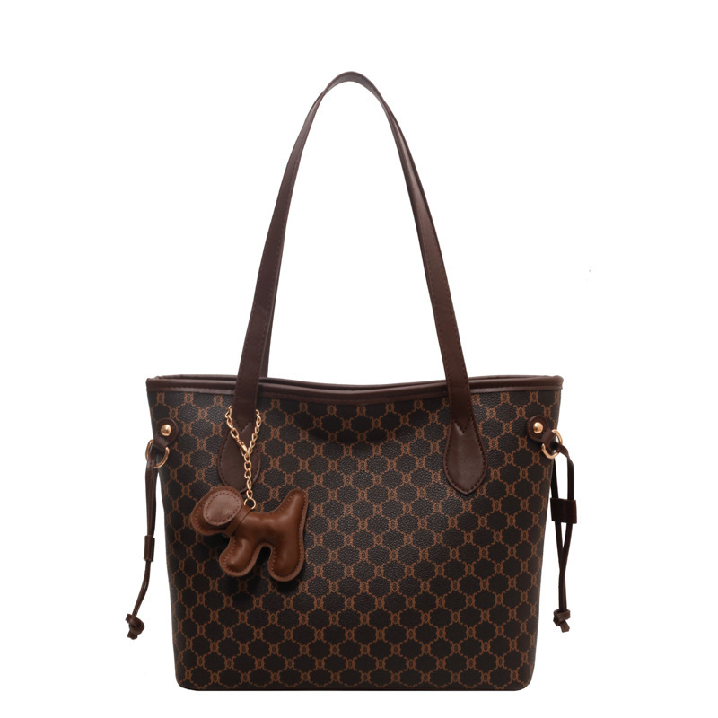 Premium velika kapacitna retro tote torba za žene, nova univerzalna torba s modnim printom