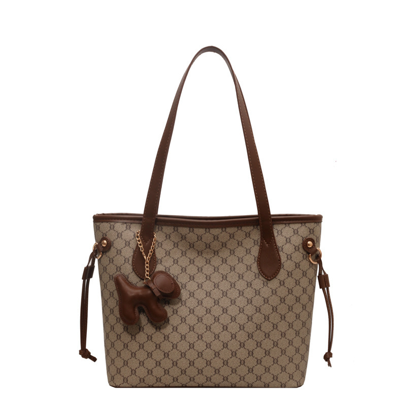 Premium velika kapacitna retro tote torba za žene, nova univerzalna torba s modnim printom