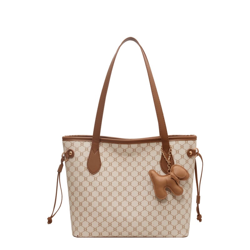 Premium velika kapacitna retro tote torba za žene, nova univerzalna torba s modnim printom
