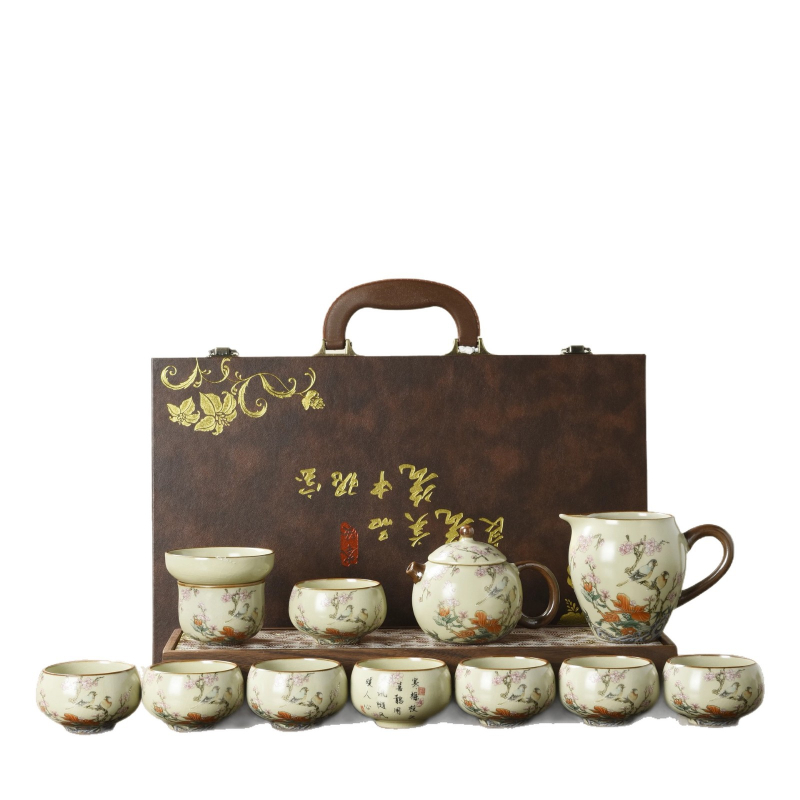 Ruyao Dragon Egg Set ceainic cu cești, în cutie cadou – ceai ceramic pentru cadouri de afaceri și jubileu corporativ