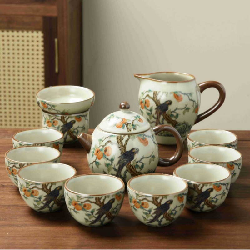 Ruyao Dragon Egg Set ceainic cu cești, în cutie cadou – ceai ceramic pentru cadouri de afaceri și jubileu corporativ