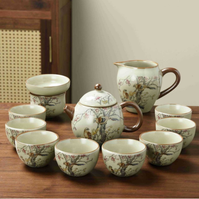 Ruyao Dragon Egg Set ceainic cu cești, în cutie cadou – ceai ceramic pentru cadouri de afaceri și jubileu corporativ