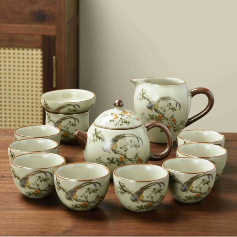Ruyao Dragon Egg Set ceainic cu cești, în cutie cadou – ceai ceramic pentru cadouri de afaceri și jubileu corporativ